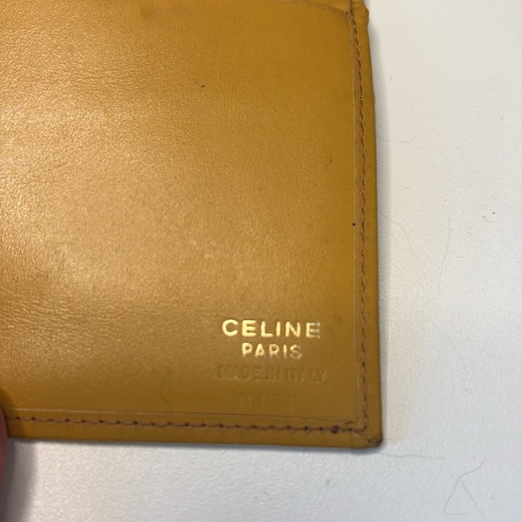 Celine  wallet  compact  Kisslock Macadam coated canvas/leather  brown & tan - Picture 11 of 17